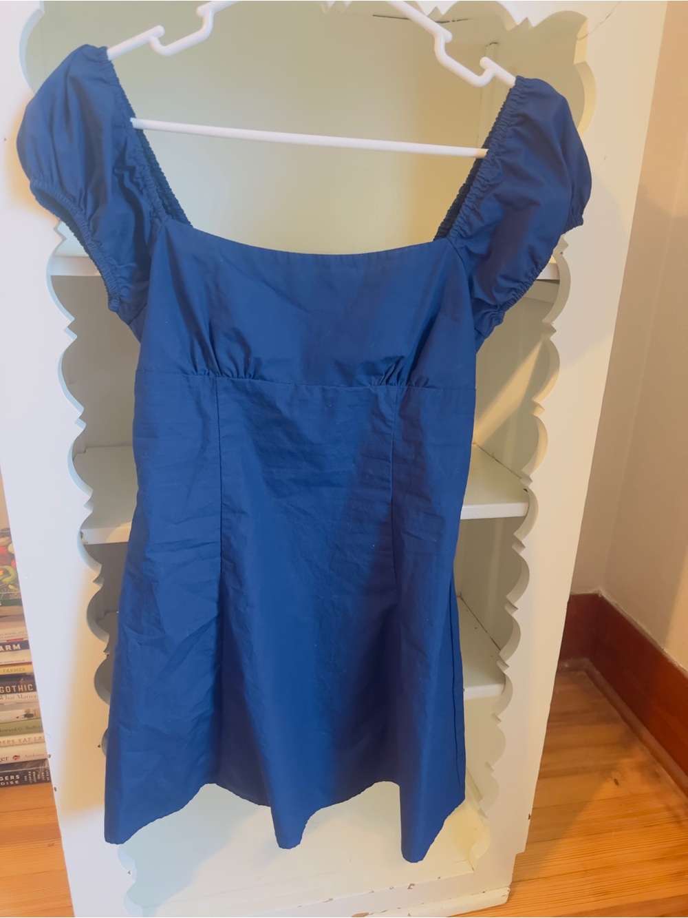 wild fable Blue Puff Sleeve Mini Dress